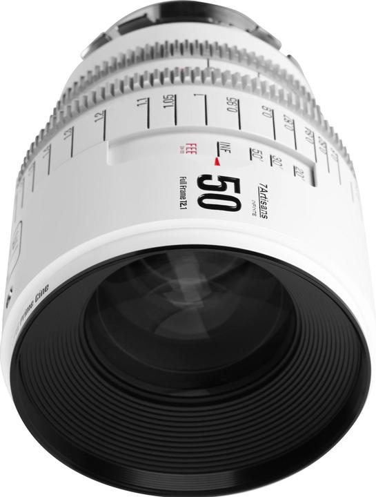 Image du produit 7artisans 50T21W-PL INF 50mm T2.1 INFINTE PL Mount (White) (Arri PL, Plein format)