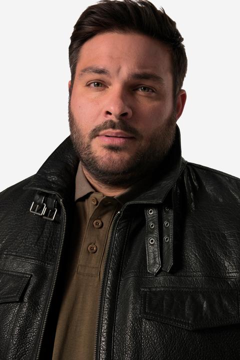 Produktbild Men+ Lederjacke, Leder, Teddyfutter (3XL)