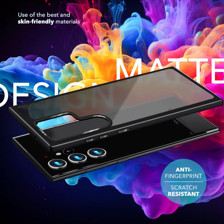 Actual product image Nalia Semi-transparent hybrid cover with protective frame (Samsung Galaxy S24 Ultra)