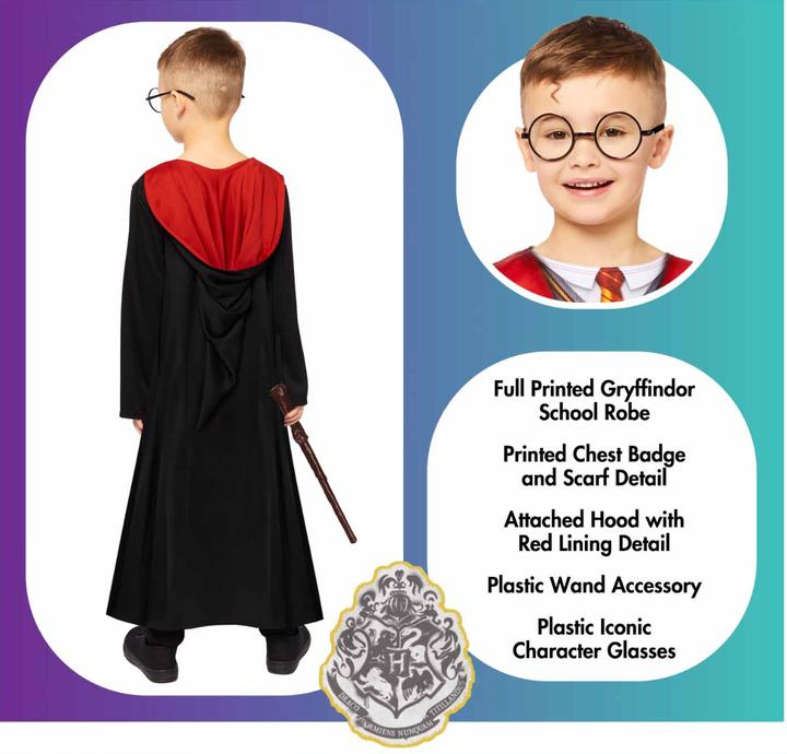 Image du produit Amscan Costume pour enfants Harry Potter Dlx Set âge 6-8 ans (116, 122, 128)