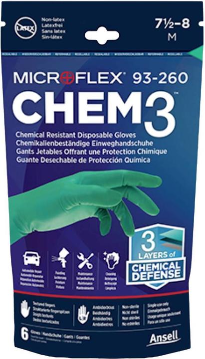 Produktbild Ansell MICROFLEX® 93260RP080 6 St. Nitril, Neopren Einweghandschuh Grösse (Handsc (7.5, 8)