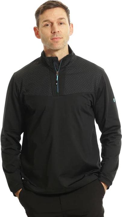 Actual product image Island Green Mens Abstract Zip Neck Golf Base Layer Top (L)