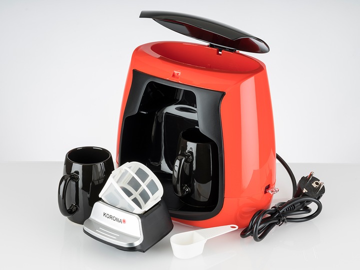 Actual product image Korona 2CupsCoffeeMachineRed