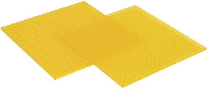 Produktbild Q-Bricks Bauplatte Verkehrsgelb transparent