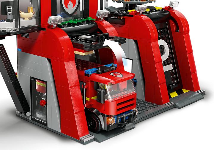 Image du produit LEGO 60414 Caserne de pompiers avec véhicule à échelle pivotante (60414, LEGO City)