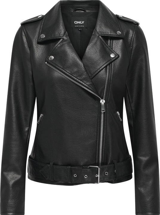 Only Onlmille Faux Leather Biker Jacket Otw