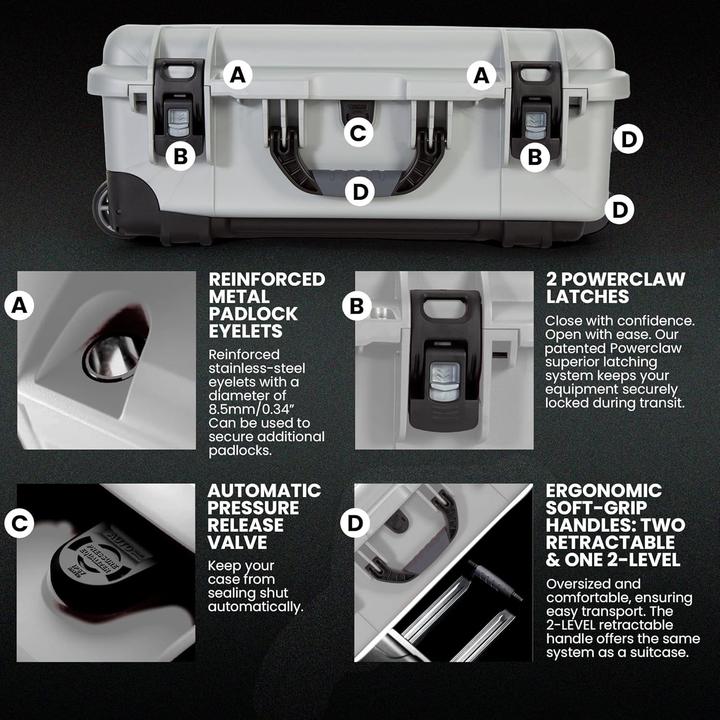 Produktbild Nanuk Koffer 935 - silber (Fotokoffer)