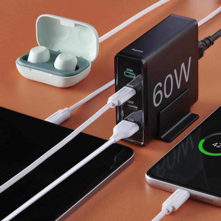 Produktbild Hama Schnellladegerät 4 Ports (60 W, 4 Ports)