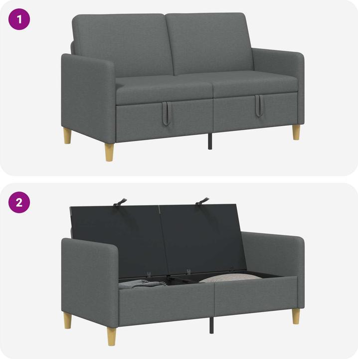 Actual product image vidaXL Modernes Sofa (2 person sofa)