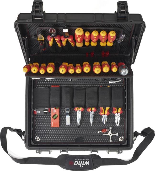 Actual product image Wiha Tool case set XXL III electric I 104-piece I Electrician's tool case I Tool box (106 pieces)