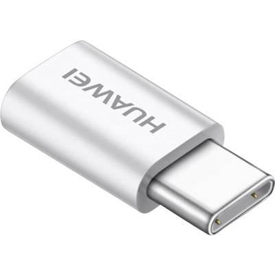 Huawei Handy Adapter (1x Micro-USB-Buchse (USB Typ C, USB Typ C), Mobilgerät Adapter, Weiss
