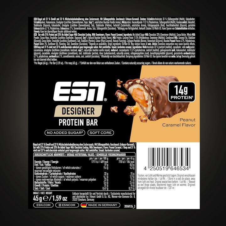 Actual product image ESN Designer (Peanut caramel, 12 pcs., 540 g)
