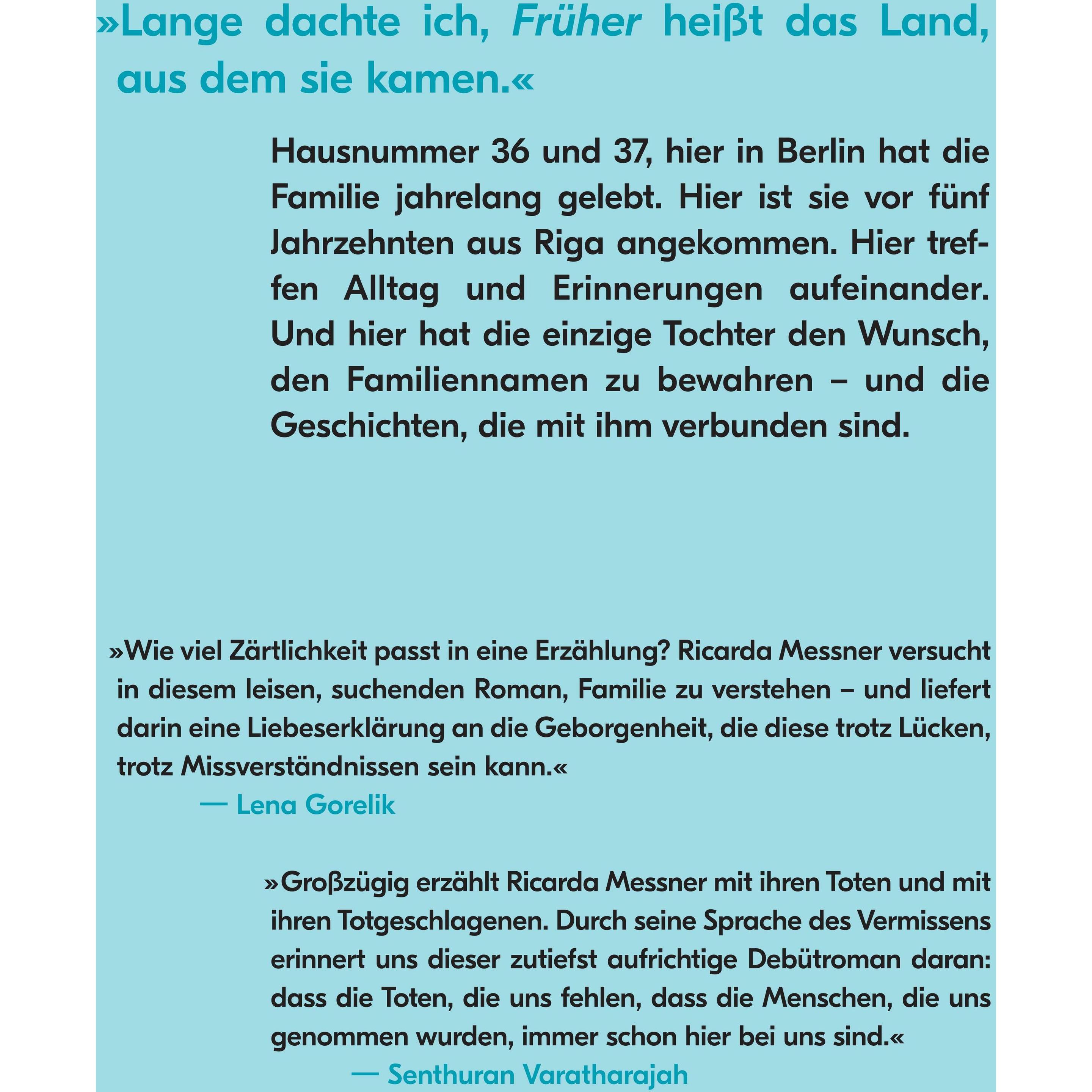 Thumbnail - Wo der Name wohnt, Belletristik von Ricarda Messner