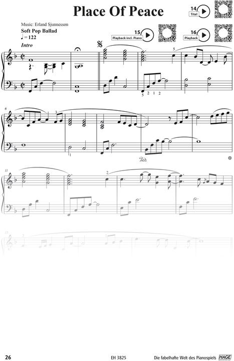 Produktbild Die fabelhafte Welt des Pianospiels Vol. 2 mit CD (Deutsch, Englisch, Erland Sjunnesson, Helmut Hage, 2014)