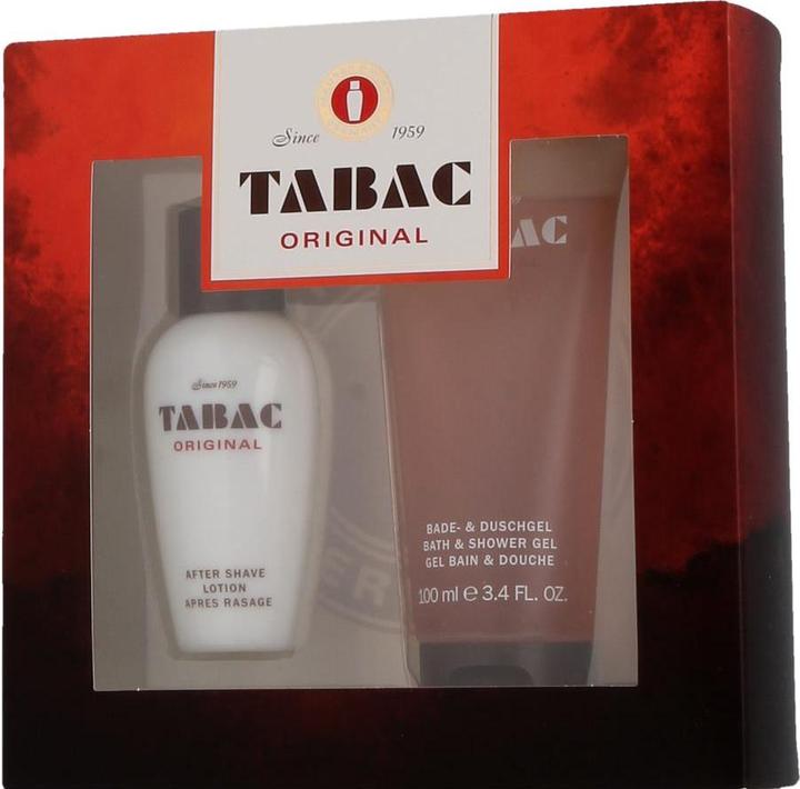 Produktbild Tabac Original After Shave Lotion 50ml and Shower Gel 100ml Set Spicy 75ml - Pack of 2 (Aftershave Lotion, 150 ml)