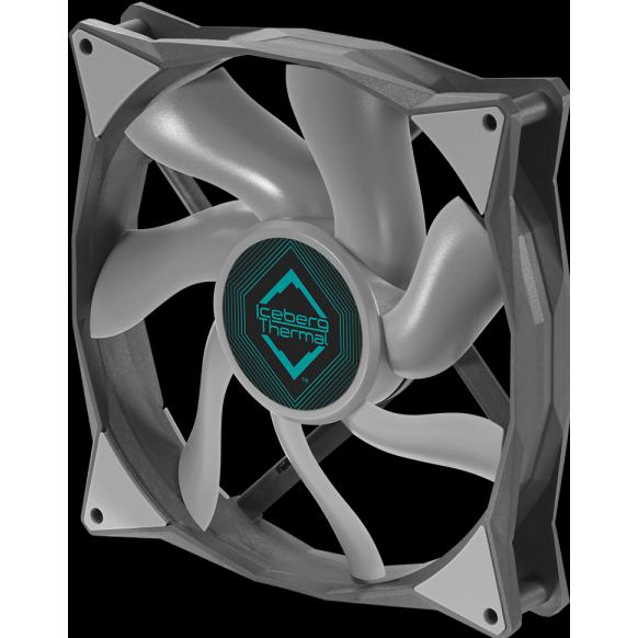 Thumbnail - Iceberg Thermal IceGALE Computergehäuse Ventilator 14 cm Grau 1 Stück(e) (140 mm, 1 x), PC Lüfter, Grau