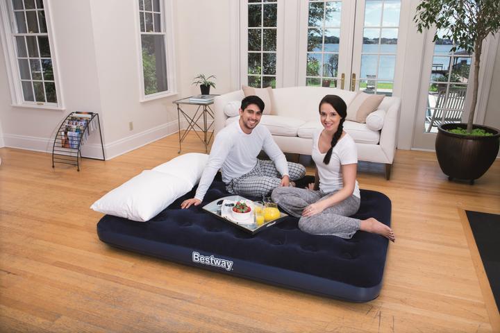 Productafbeelding Bestway Gevlokt luchtmatras - Luchtpomp / Tweepersoons (135 x 190 cm)