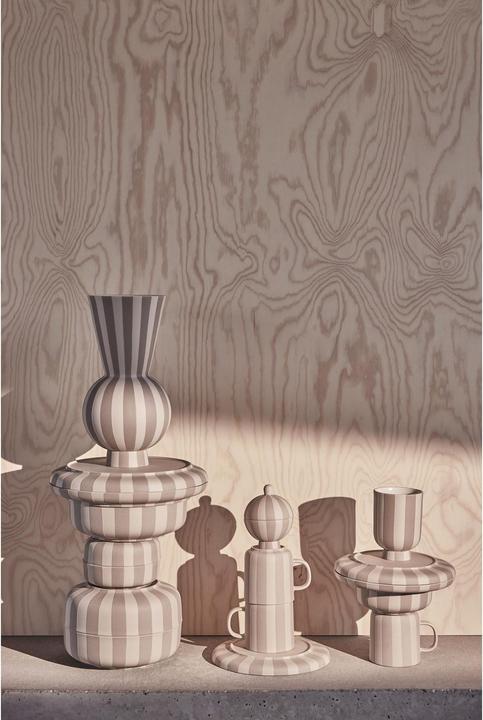 Immagine prodotto OYOY Living Vaso Toppu 28 cm, grigio/bianco (1 x, 20 x 20 x 35 cm, 14 l)