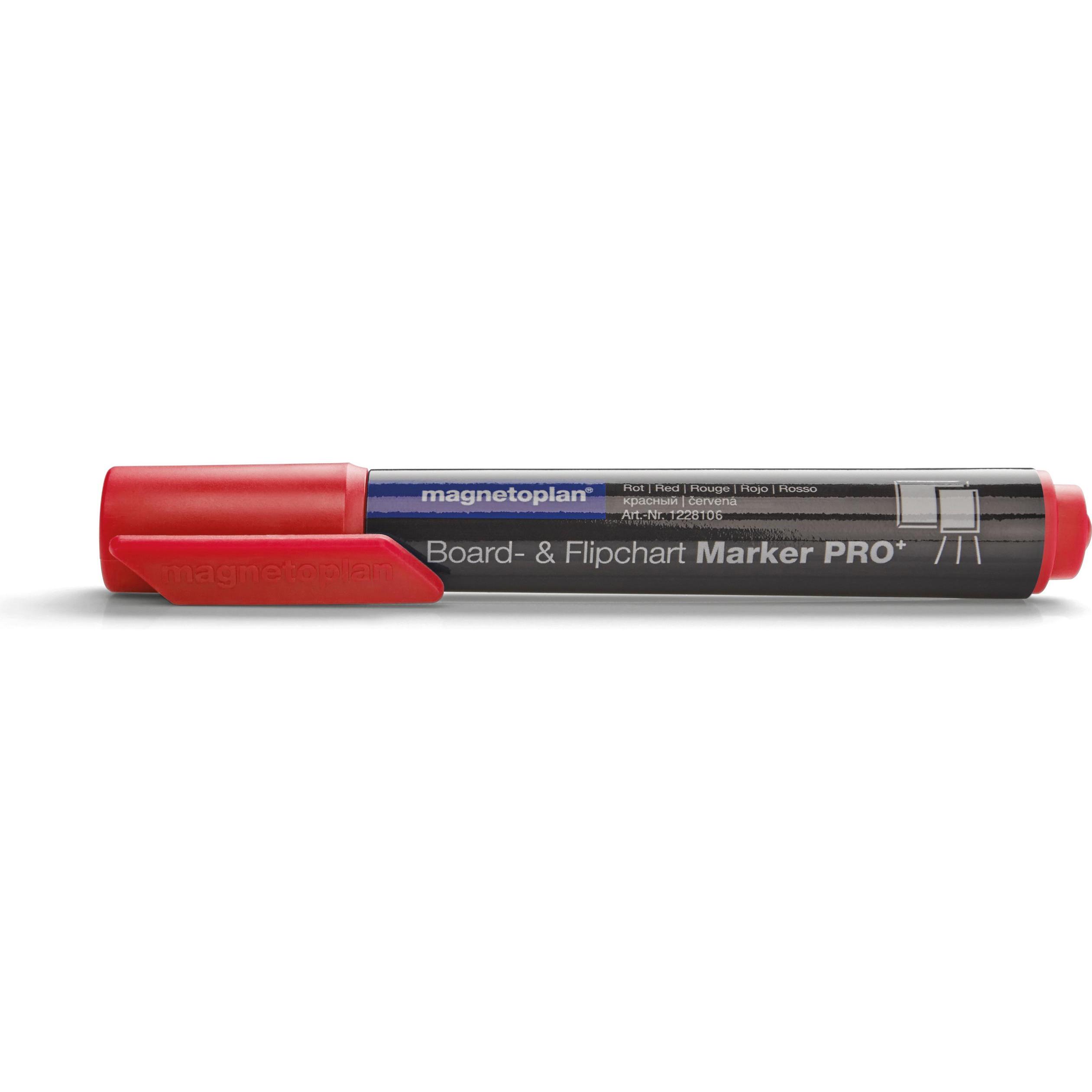 Magnetoplan, Marker, Board- und Flipchartmarker (Rot, 3 mm, 4 x)