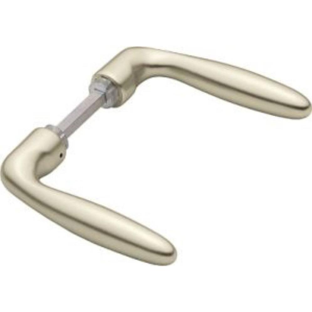 Hoppe, Türgriff + Fenstergriff, Türdrückerpaar Verona 1510 Aluminium F2 ohne Rosetten Vierkantstift 8 mm (Türgriff)