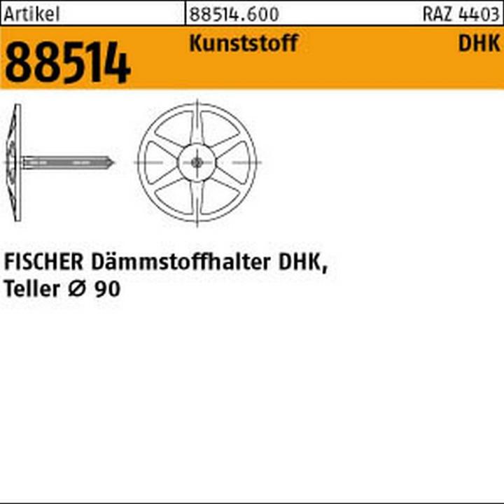Produktbild Fischer Dämmstoffhalter DHK 80 (250 Stk.)