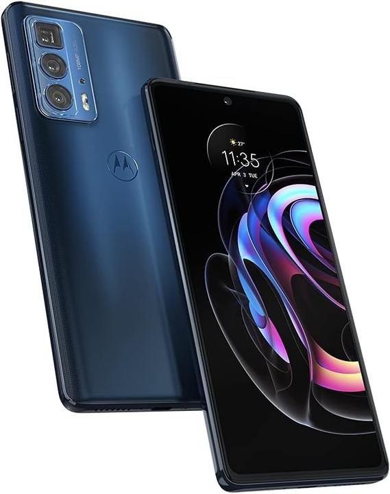 Motorola Unlocked 5G Smartphone mit 108 MP Kamera, 144 Hz OLED Display, 12 GB RAM, 256 GB Speicher (256 GB, Blau, 6.70", Dual SIM, 5G)