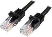 Produktbild StarTech 3m Black Cat 5e Patch Cable (UTP, CAT5e, 3 m)