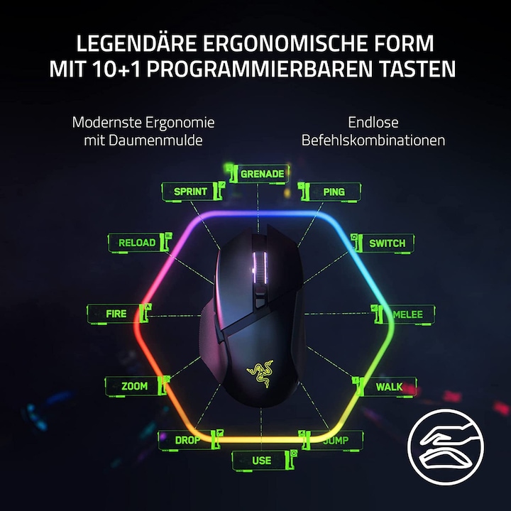Produktbild Razer Basilisk V3 Pro (Kabellos, Kabelgebunden)