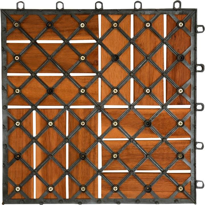 Immagine prodotto Casaria Set di piastrelle in legno d' acacia (33 x, 30 x 30 cm)