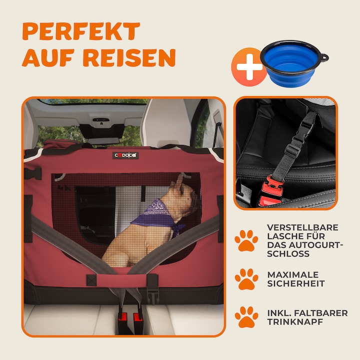Image du produit Cadoca Caisse de transport S (Chien, Pliable)