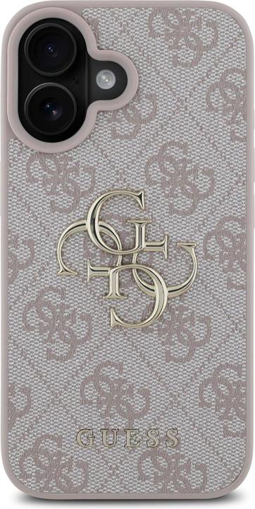 Productafbeelding Guess GUHCP16M4GMGPI iPhone 16 Plus 6,7" różowe/roze hardcase 4G Groot Logo (Apple iPhone 16 Plus)
