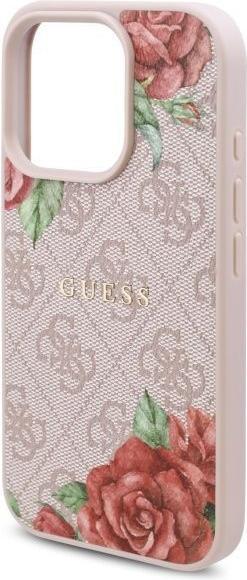 Productafbeelding Guess GUHMP16XP4ROPEMCP iPhone 16 Pro Max 6.9 roze/roze hardcase 4G Bloemen Print MagSafe (Apple iPhone 16 Pro Max)