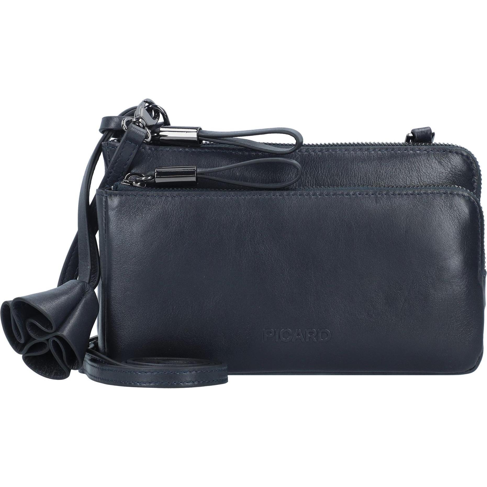 Picard, Handtasche, Bella Umhängetasche Leder 20 cm, Blau