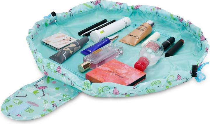 Immagine prodotto Intirilife Borsa per cosmetici in ROSA VERDE FLAMINGO