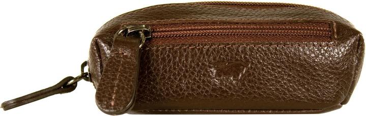 Actual product image Braun Büffel Prato leather key case 9 cm