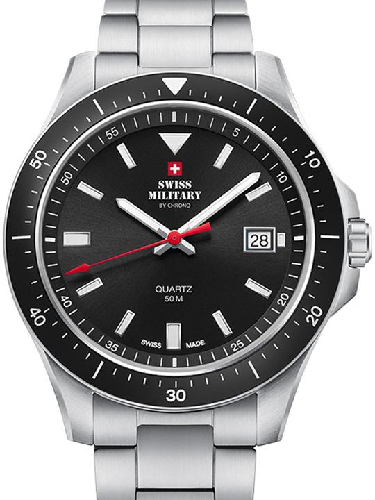 Actual product image Swiss Military quartz (Analogue wristwatch, 42 mm)