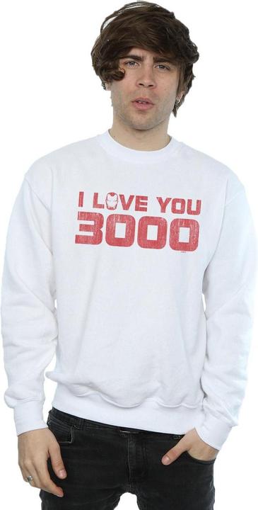 Actual product image Mens Avengers Endgame I Love You 3000 Distressed Sweatshirt (L)