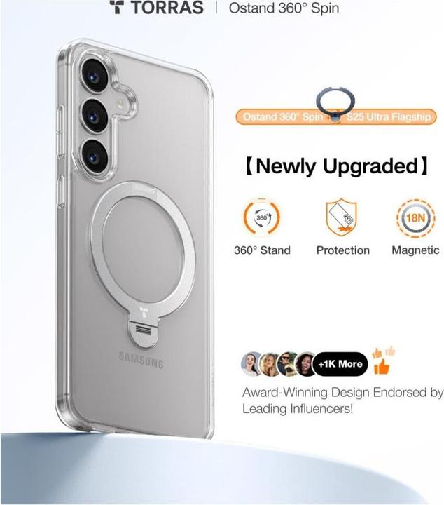 Produktbild Torras Ostand Spin Series (Samsung Galaxy S25)