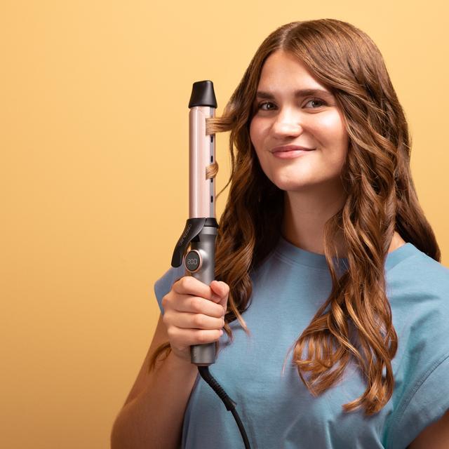 Actual product image Cecotec Manual Curling Iron Bamba SurfCare Epic Curly Sphere 32mm Ceramic and Tourmaline Temperature