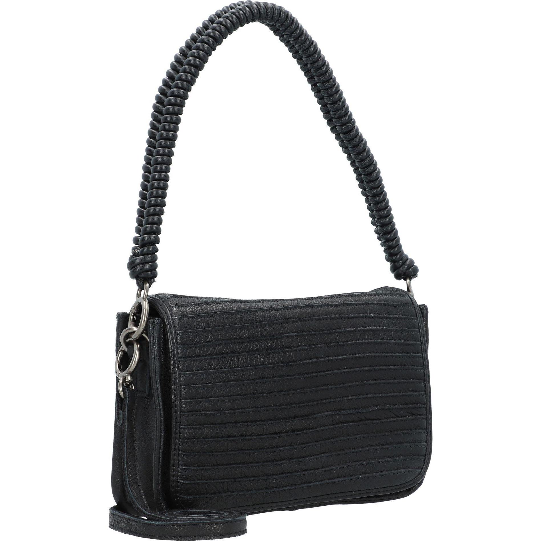 Thumbnail - FredsBruder, Handtasche, Enna Schultertasche Leder 23 cm, Schwarz