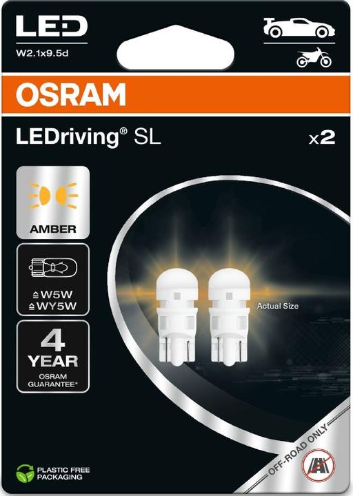 Produktbild Osram LEDriving SL Gelbe Signallampen 12V W5W (W5W)