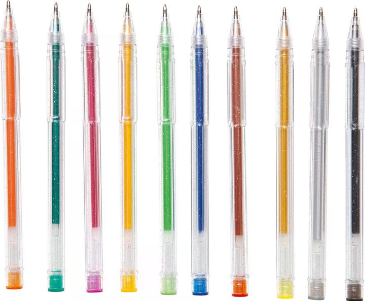Actual product image Folia Gel pen glitter (Multicoloured, 10x)