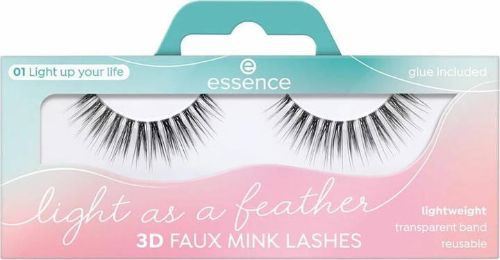 Immagine prodotto essence LIGHT AS A FEATHER Ciglia finte effetto visone 3D (Ciglia artificiali)