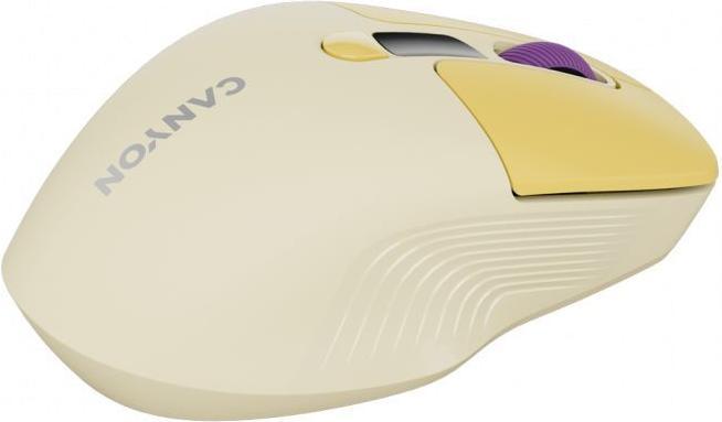 Actual product image Canyon Computer mouse mouse MW-26 LCD Silent Dual Mode Wireless Yellow (Wireless)
