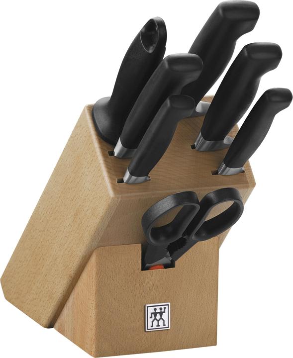 Actual product image Zwilling Knife block set 8 pcs. equipped beech