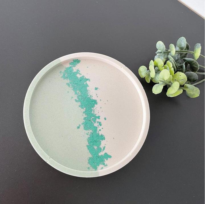 Actual product image Jesmonite Mould coaster round, Ø 10 cm x 1.5 cm (10 x 10 x 1.50 cm)