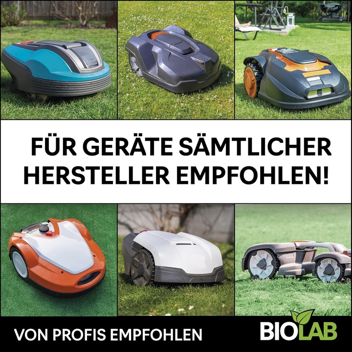 Actual product image Biolab Bio Mähroboter Reiniger (Mowing robot)