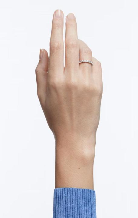 Image du produit Swarovski Matrix Vittore Ring Rundschliff Weiss Silberfarbenes Finish (58)