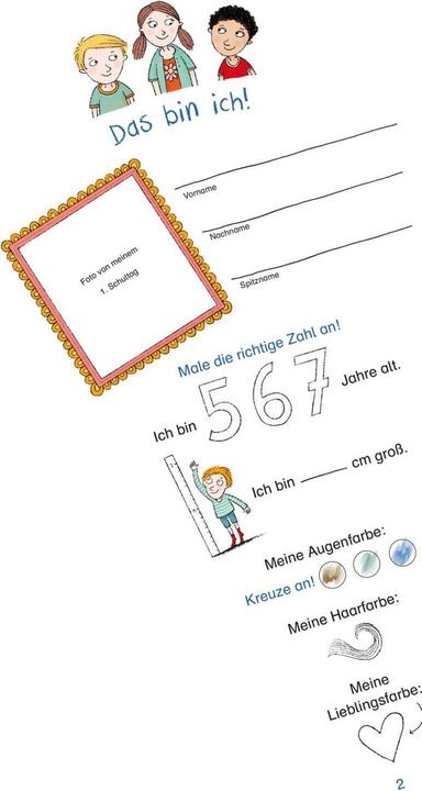 Image du produit Schlau für die Schule: Bunte Rätsel zum Schulstart (Schultüte 2025 rosa) (17.30 cm, 1 x)