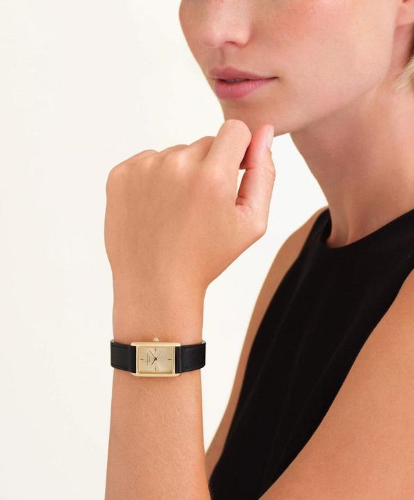 Immagine prodotto Rosefield - Heirloom Modern Champagne Dial Gold Black Leather HCBLG-H07 (Orologio da polso analogico, 23.50 mm)